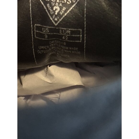 Guess Men's Black Canvas & Leather Lace-Up Oxford Shoes Size 9 - Picture 10 of 10